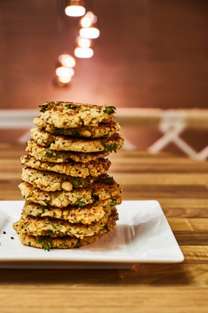 Kichererbsen Quinoa Laibchen