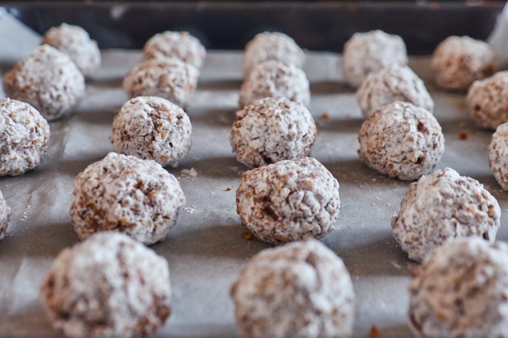 Schokoladen, Bananen und Pekan Cookies