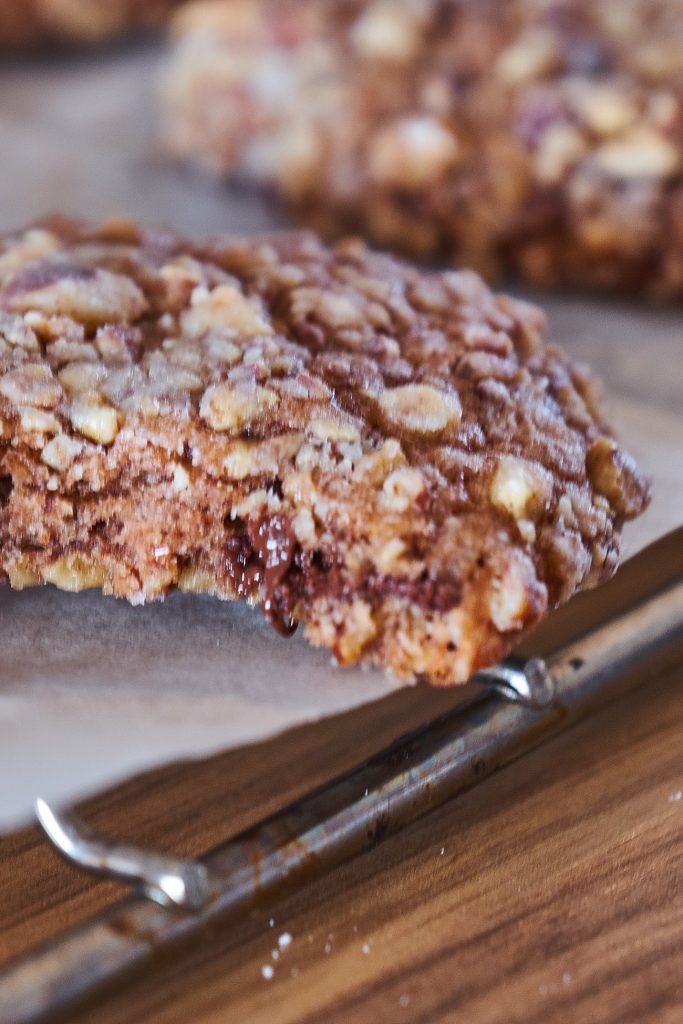 Schokoladen, Bananen und Pekan Cookies