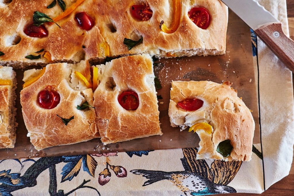 Tomaten Basilikum Foccacia