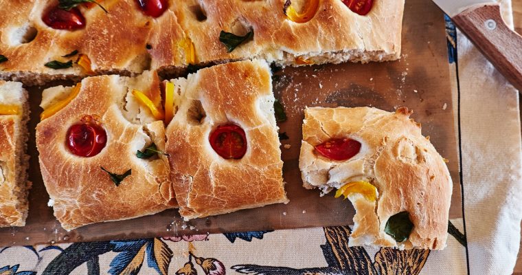 Tomaten Basilikum Focaccia