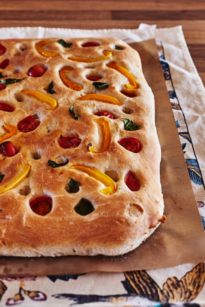 Tomaten Basilikum Focaccia