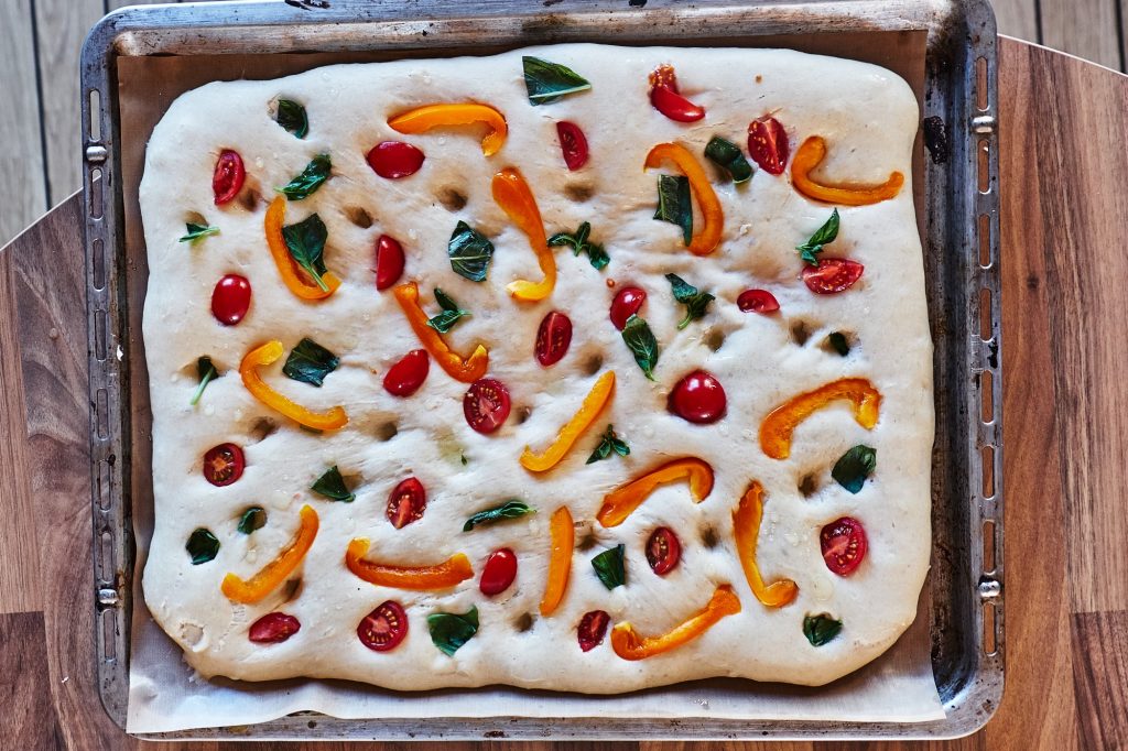 Tomaten Basilikum Focaccia