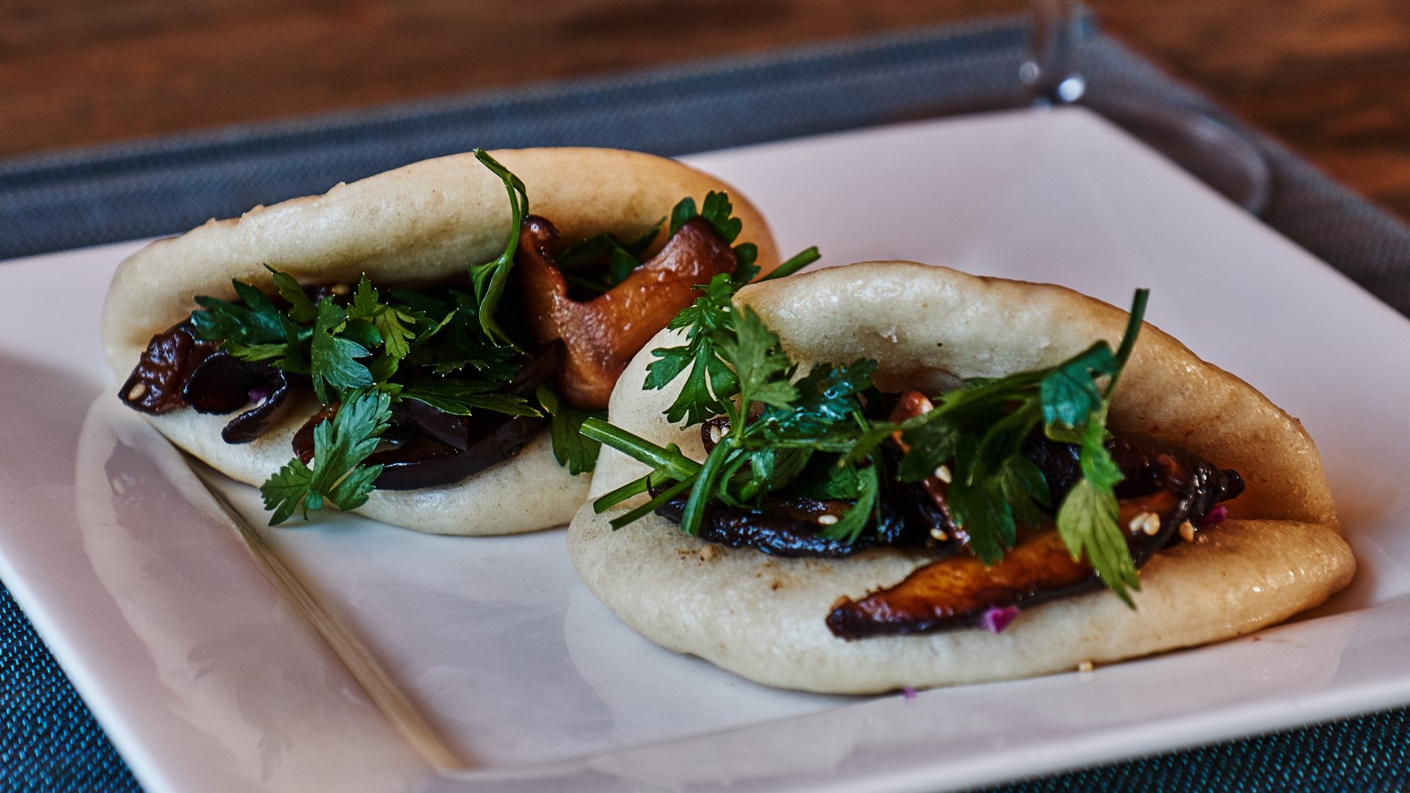 Vegane Bao Buns mit Shiitake Pilzen