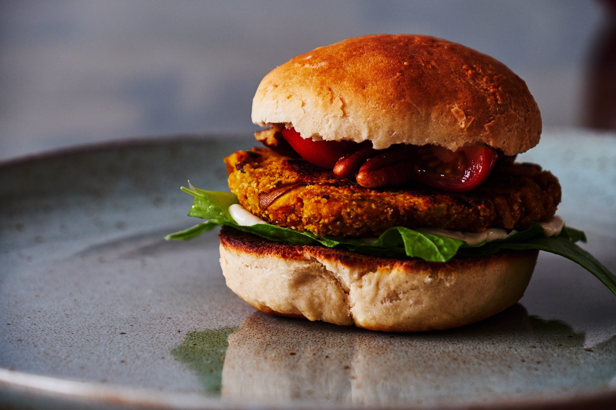 Kürbis Burger, vegan und so