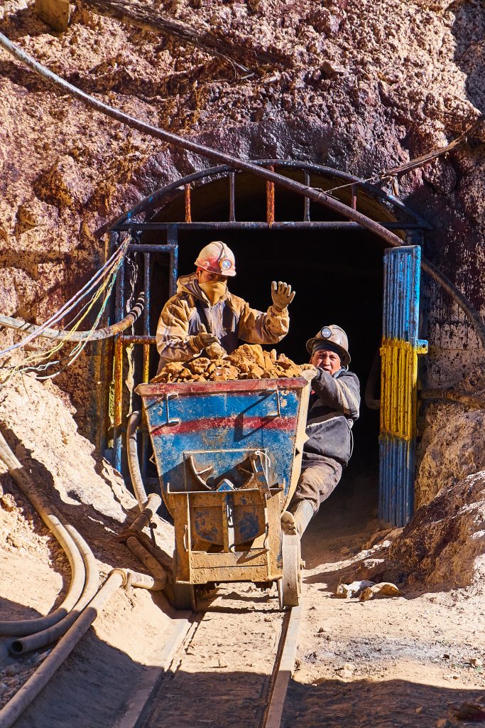 Silbermine in Bolivien