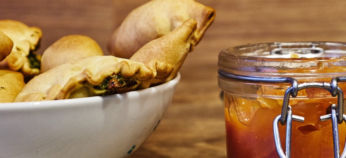 Einfache vegetarische Empanadas