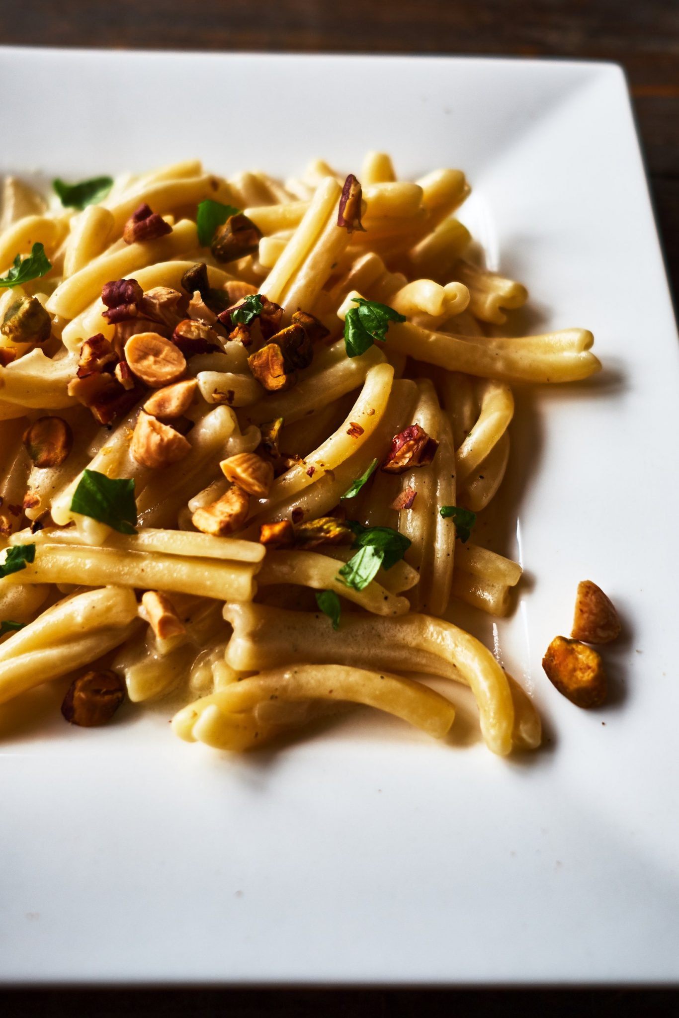 Kokos Limetten Pasta mit Nüssen